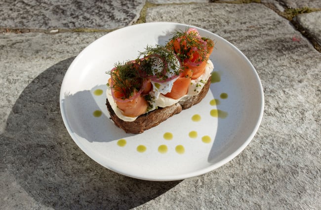 Salmon Toast Dish at Dishery in Arrowtown Queenstown