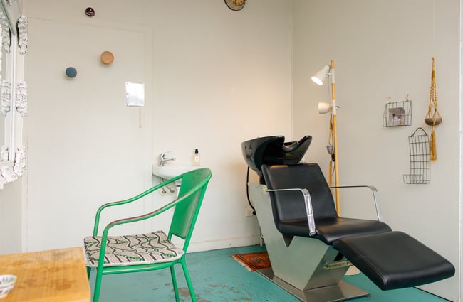 Interior view of Doki Hair Salon.