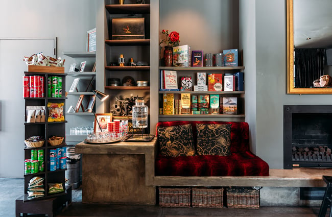 A counter at Dorothy Browns cinema in Arrowtown.