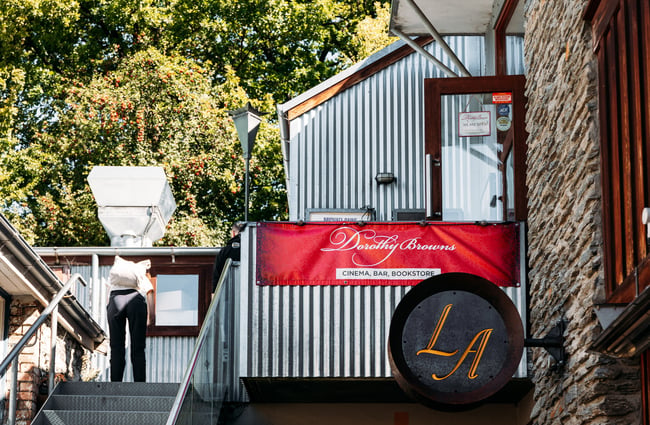 The upstairs entry to Dorothy Browns in Arrowtown.