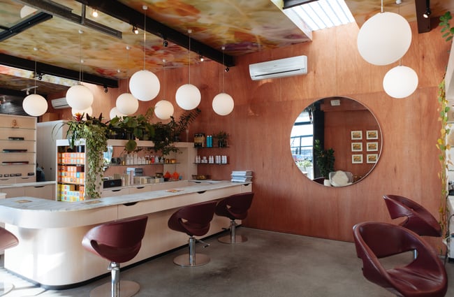 The interior of Dry and Tea.