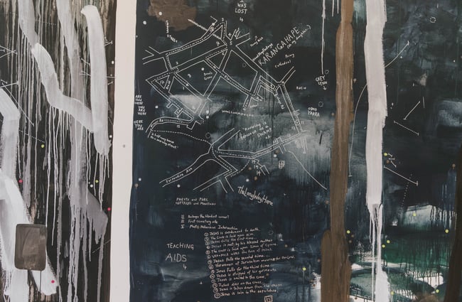 Close up of a Dunedin map.