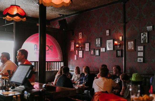 Interior view of the Poplar Social Club, Christchurch.