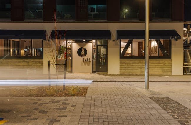 Nighttime exterior of Earl.