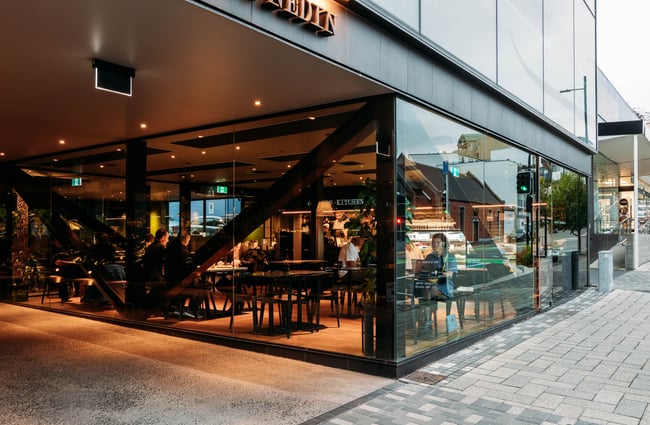 Exterior of Ebb-Kitchen.