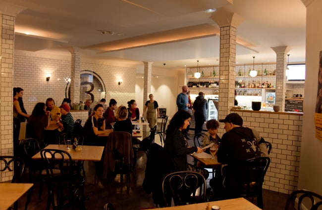 Interior of the Empire Eatery.