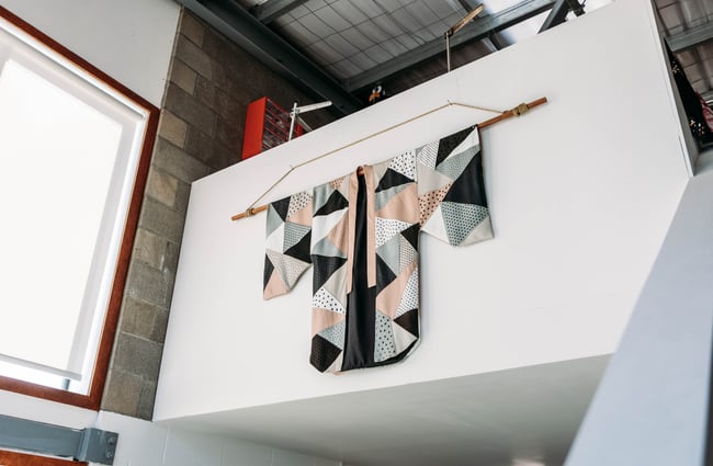 A kimono on display.