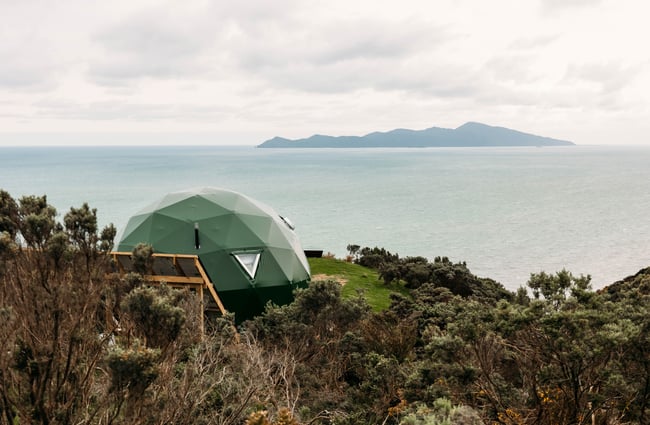 The exterior of the Escarpment Domes Porirua.