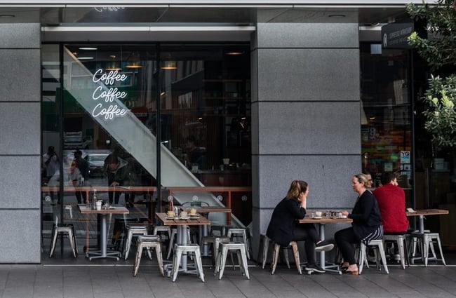 View of Espresso Workshop from Britomart Place.