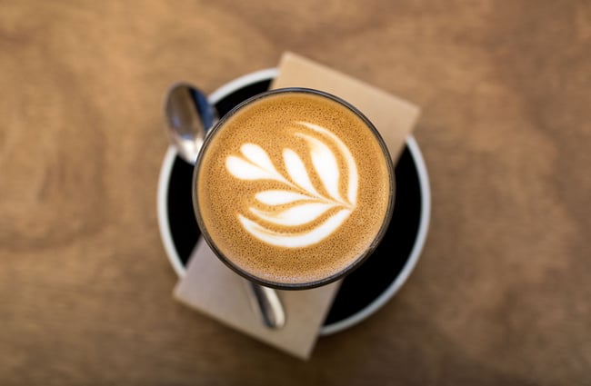 Close up of coffee.