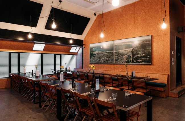 Dining room space at Everybody Eats.