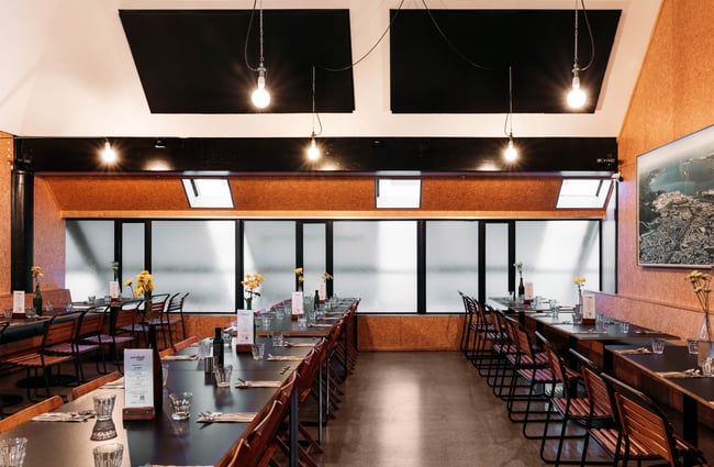 Dining room space at Everybody Eats.