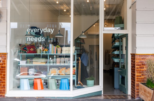 Exterior of Everyday Needs store in Ponsonby Auckland