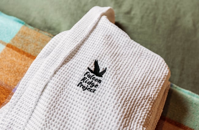 Falcon Ridge bathrobe.