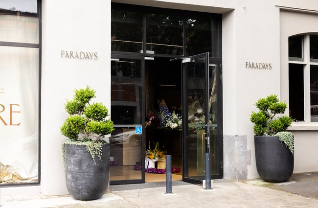 Entrance to Faradays luxury retail shop in Parnell Auckland