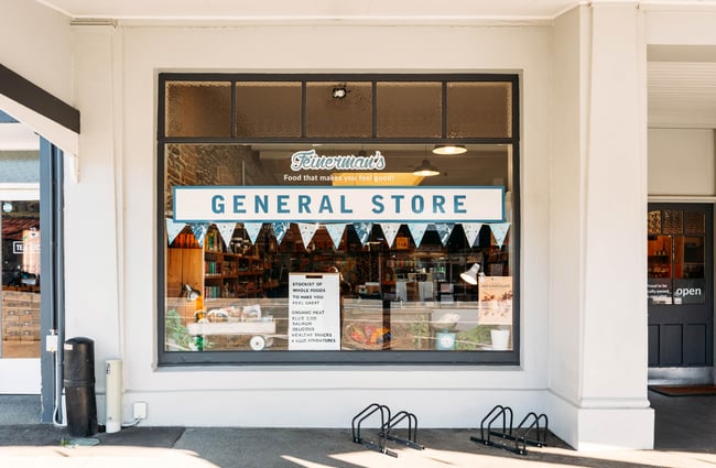 The window of Feinerman’s General Store Roxburgh.
