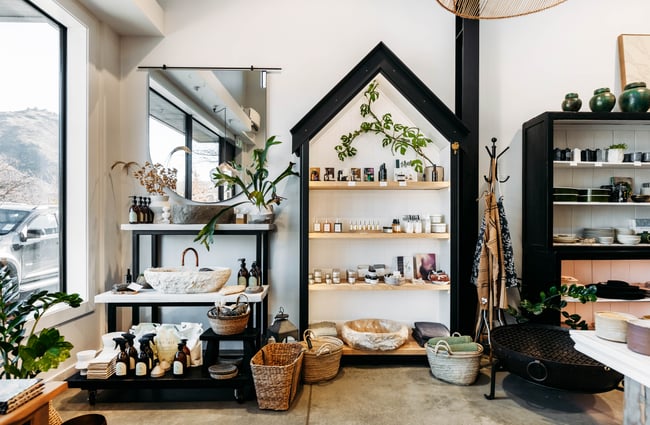 The inside of Folklore Fine Goods Clyde Central Otago.