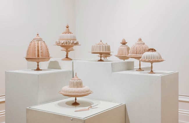 The Desserts of Discontent exhibition by Victoria McIntosh at Forrester Gallery in Ōamaru