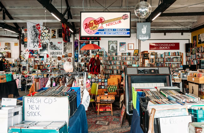 Inside Fossick Collectables Hamilton.