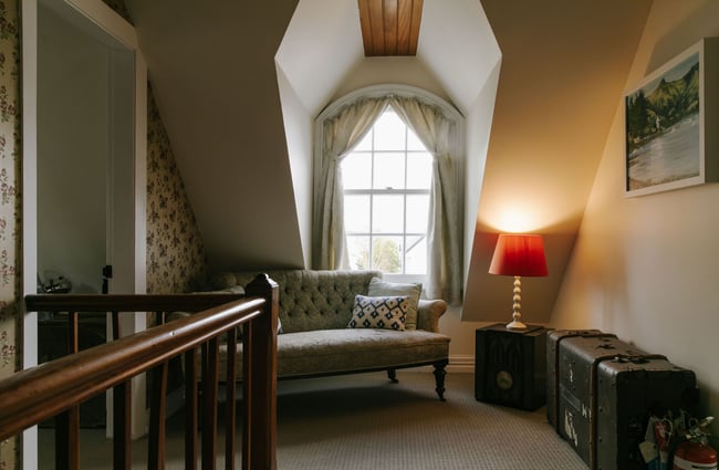 Upstairs hallway at French Bay House, Akaroa Canterbury.