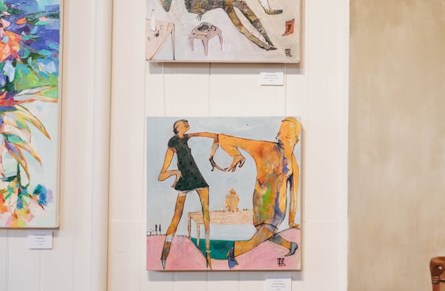Art on the walls.