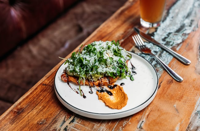 A dish on the table at Gear Street Union.