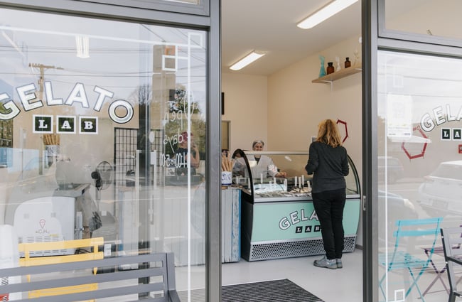 Gelato Lab shop exterior in Christchurch.