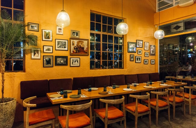 Large table inside Gemmayze Street.