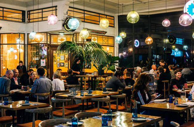 People dining at Gemmayze Street.