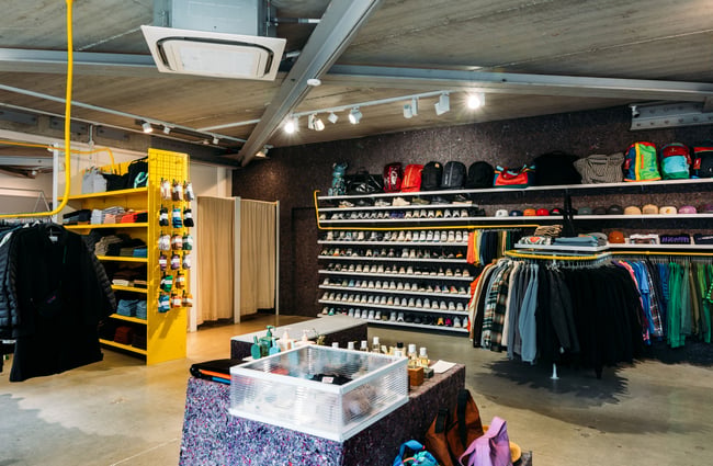 The inside of Good as Gold fashion store in Wellington.