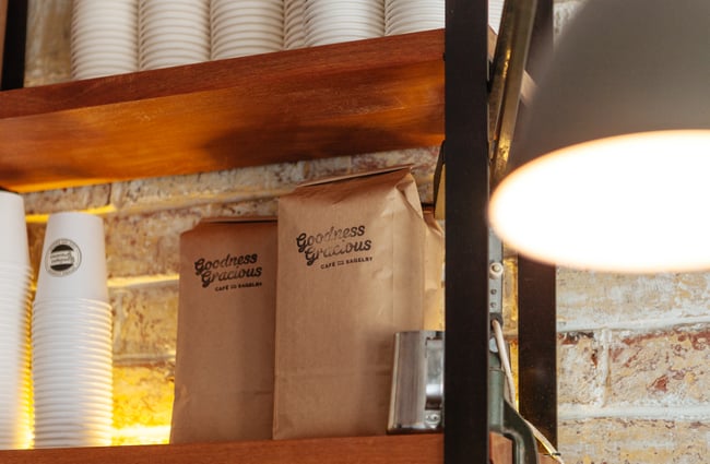 Bags of coffee beans.