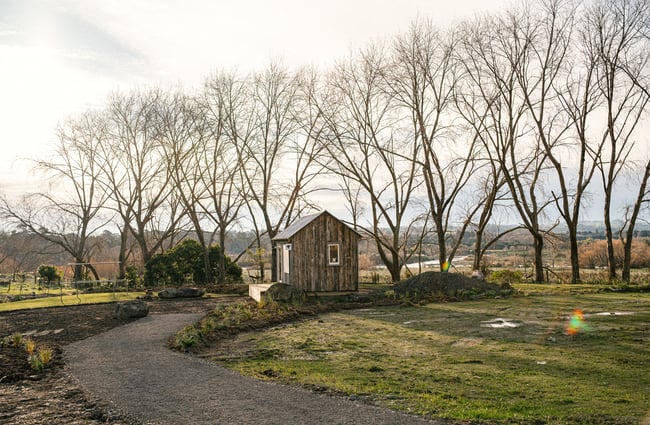 Building set amongst nature at Gorge Quarter.