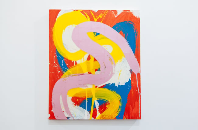 Close up of an artwork.