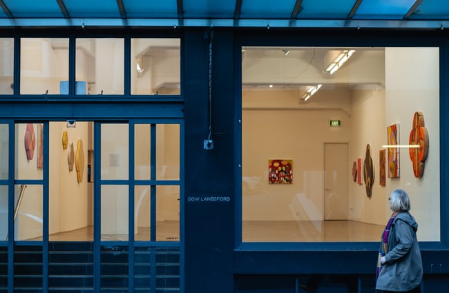 Entrance to the gallery.