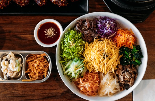 Plate of food at Han River.