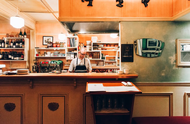 Looking towards the kitchen.