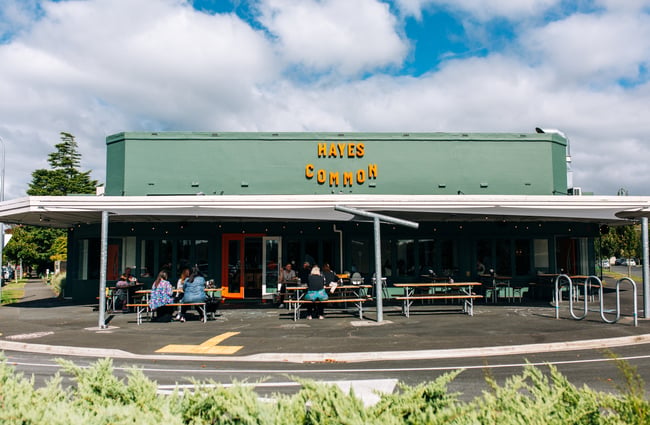 The outside of Hayes Common, Hamilton.