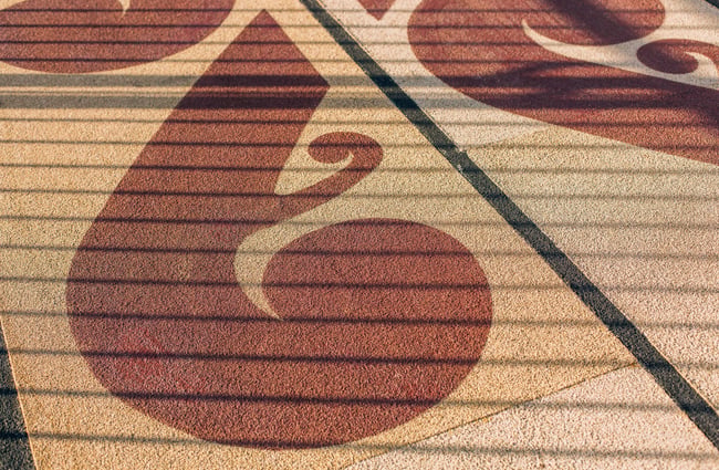 The pattern on the He Ara Kotai Pathway.