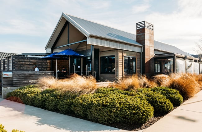 Front exterior corner of the modern hello RANGER building in Wānaka.