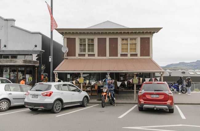 Exterior of Henry Trading building in Lyttelton