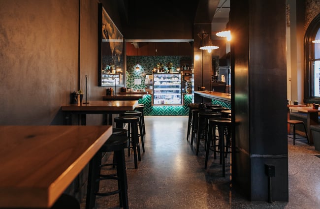 Cafe seating.
