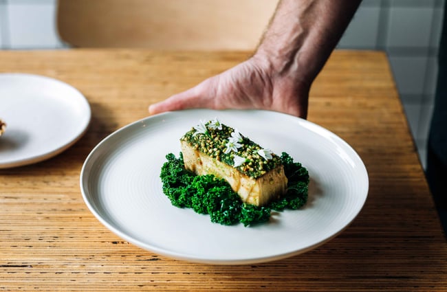 A close up of food on a table.