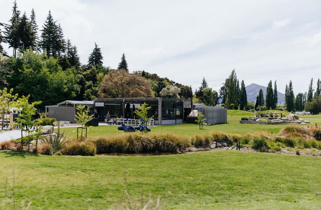 The exterior of the Hook Wanaka restaurant.