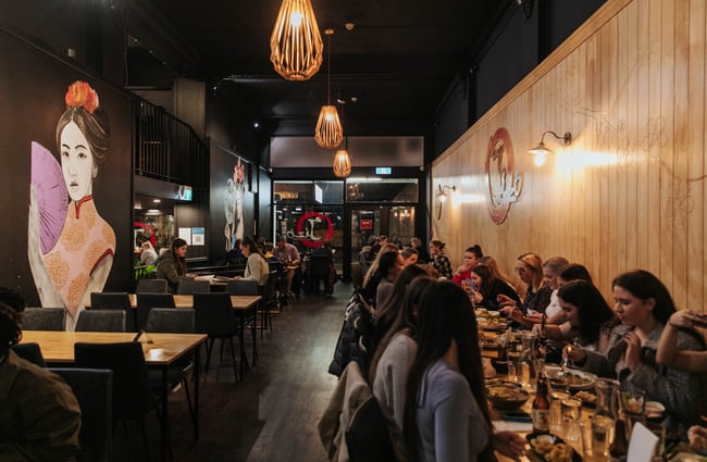 A busy restaurant.