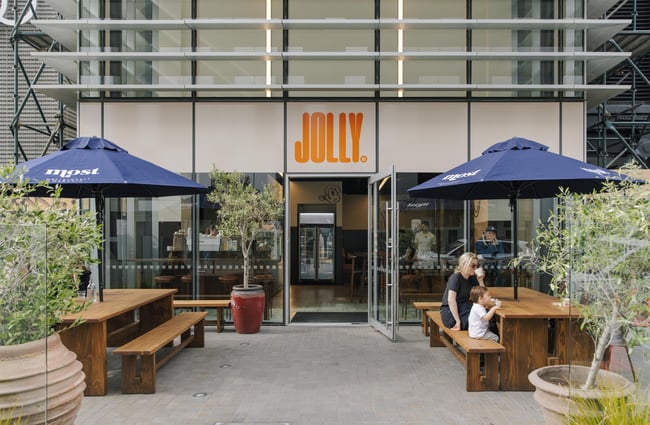 Outside view of Jolly Deli
