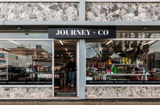 Building exterior and signage for Journey & Co.