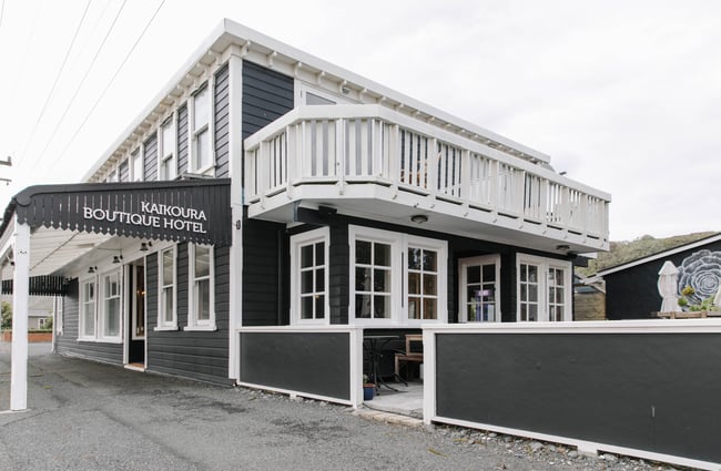 Exterior view of Kaikōura Boutique Hotel.