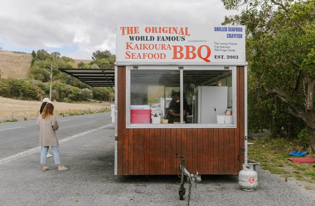 Side view of Kaikōura Seafood Bbq.