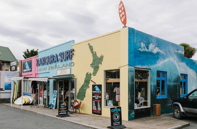 Exterior view of Kaikōura Surf Company.