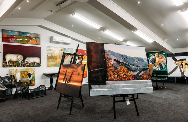 Art exhibitions on display at King & Teppett.